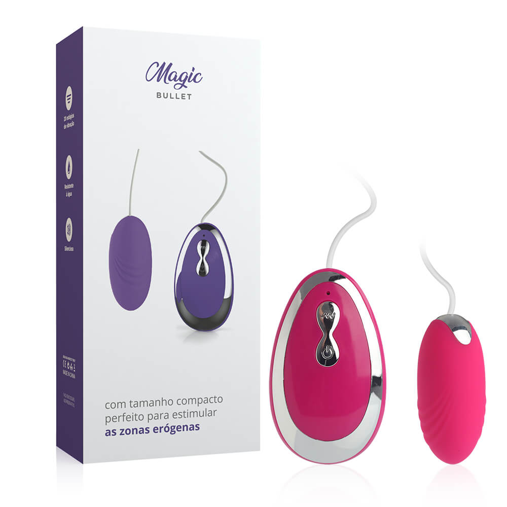 Ovo Vibratório Multivelocidade Magic Bullet - Rosa — foto 2