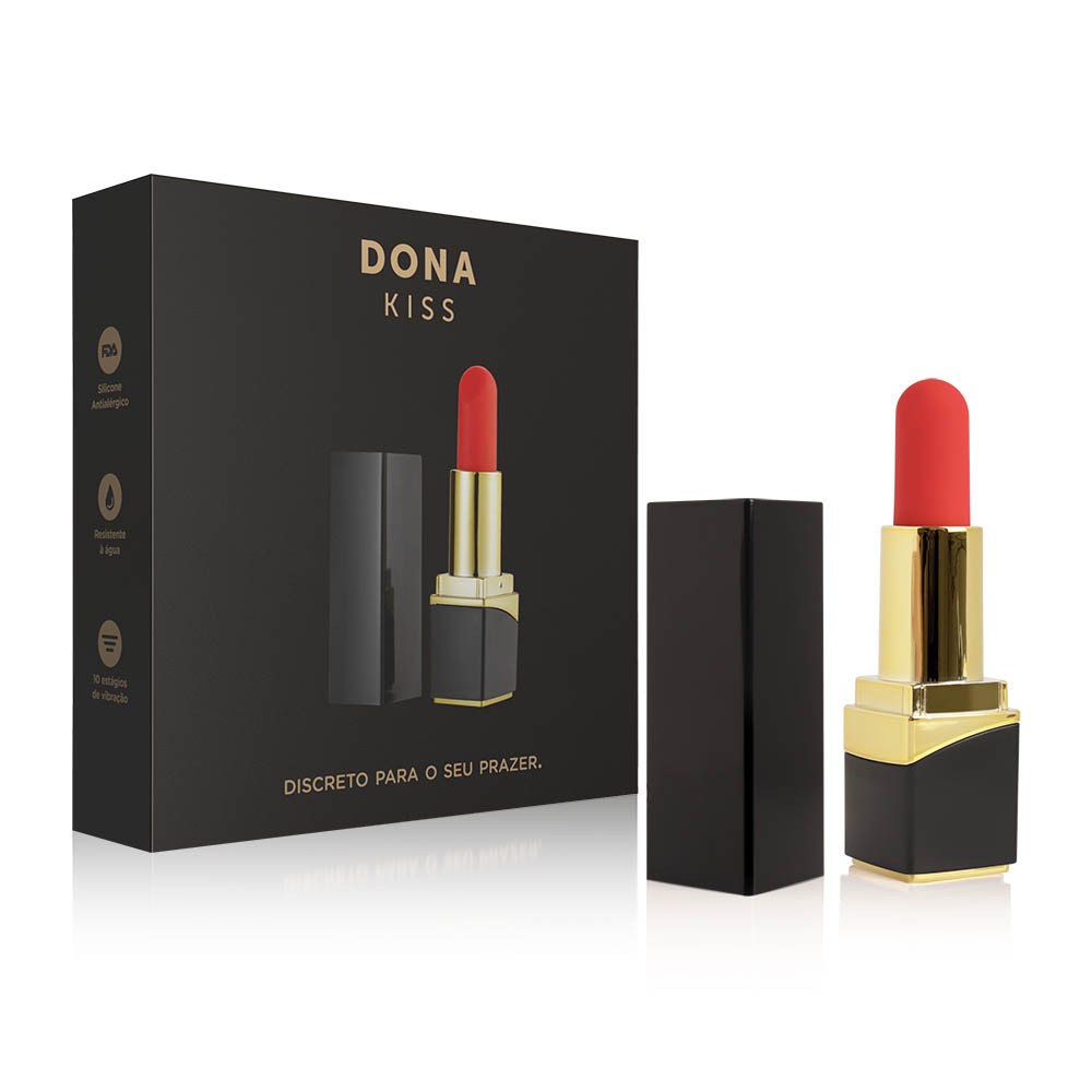Vibrador e Estimulador Multivelocidade Recarregavel Dona Kiss