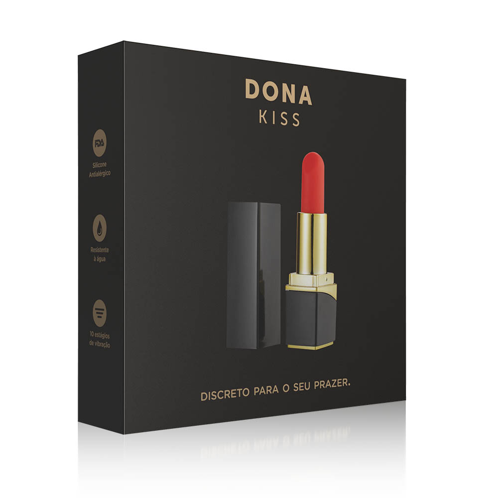 Vibrador e Estimulador Multivelocidade Recarregavel Dona Kiss — foto 3